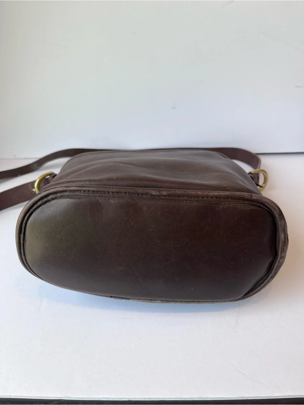 Vintage Coach Bleeker Bucket Bag Brown Leather